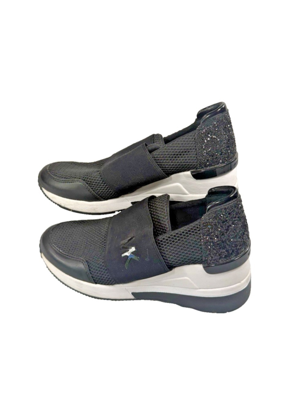 Michael Kors FELIX Wedge Scuba Mesh Sneaker Shoes Size 5.5M